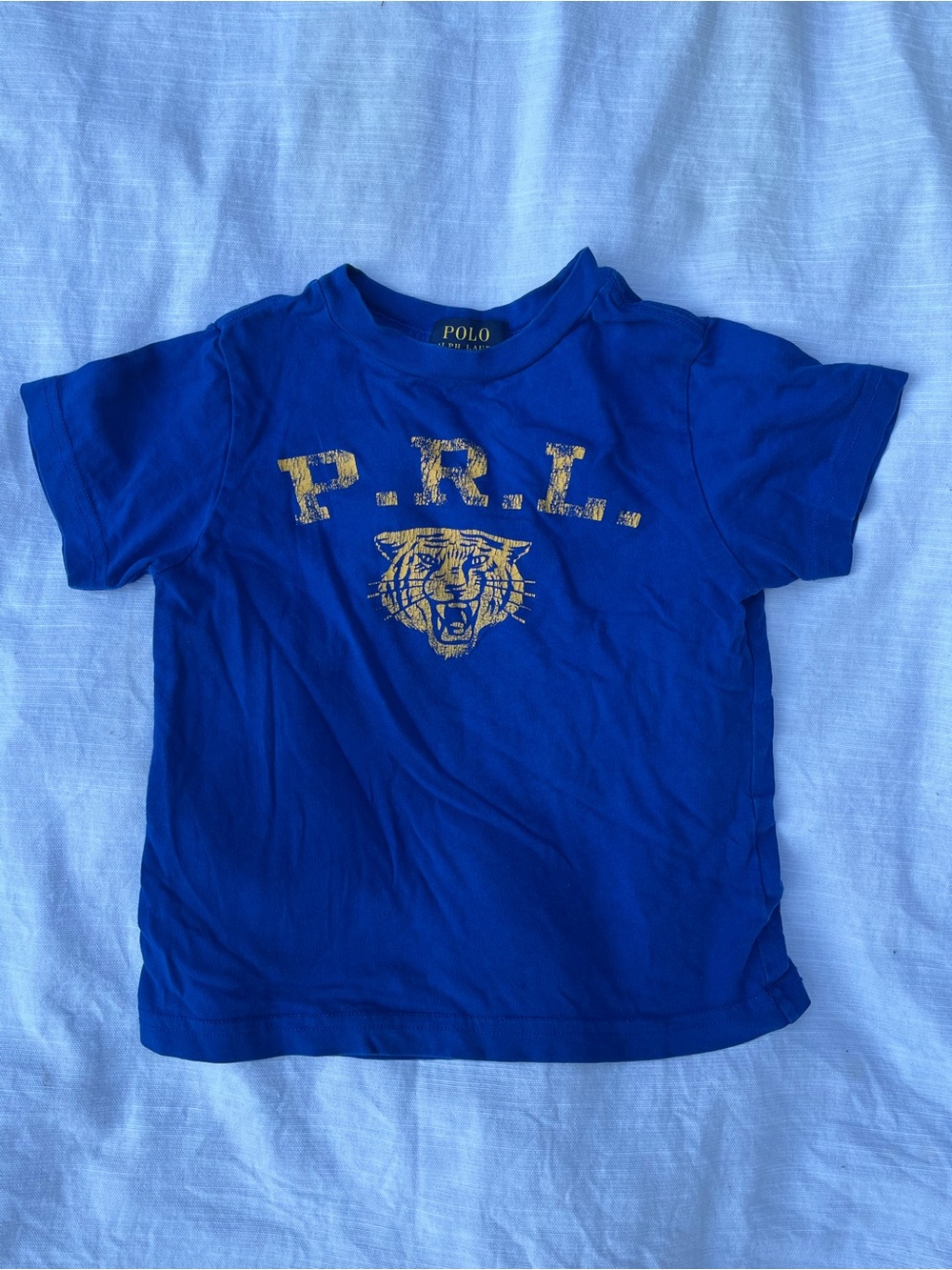 Polo by Ralph Lauren Royal Blue Tee with Yellow Graphic